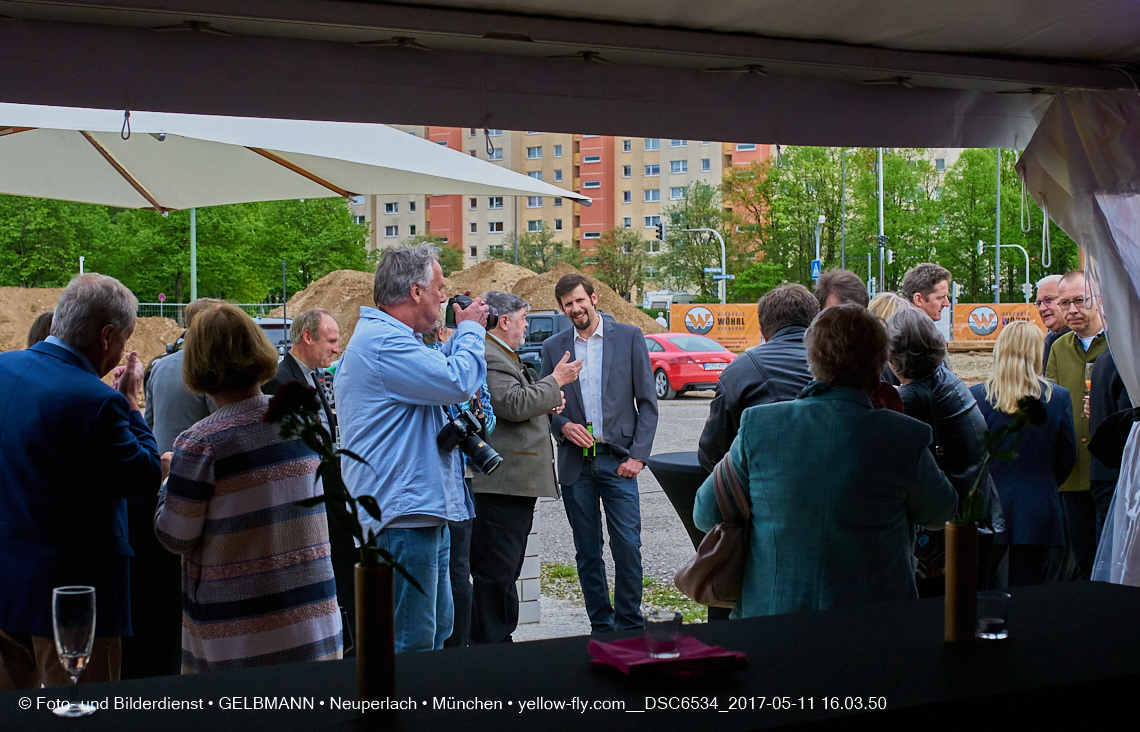11. Mai 2017 - Grundsteinlegung für die LOGE und dem Kulturquadrat in Neuperlach